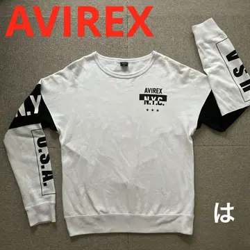 AVIREX 아비렉스 트레이닝복 맨투맨 남성용 양면 프린트