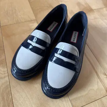 헌터 네이비 화이트 로퍼 UK 5