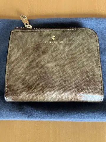 PELLE BORSA 두겹 지갑 브라운 레오파드 무늬