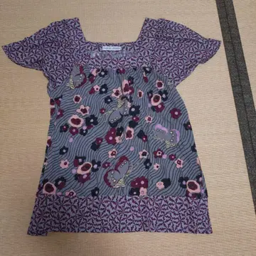 TSUMORI CHISATO 꽃무늬 반팔 상의