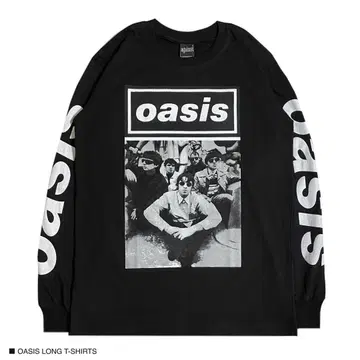 OASIS 오아시스 L 사이즈 긴팔 롱 티셔츠 롱 T 락 밴딩 티셔츠