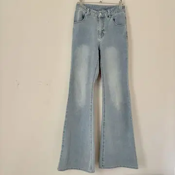 미셸 마카롱 라이트 블루 부츠 컷 데님 24 소프트 청바지