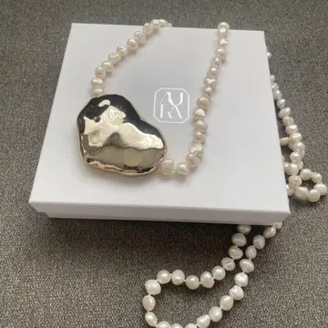 hiand AURA 거울 하트 목걸이
