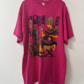 90s USA제 빈티지 티셔츠 레어 아트 이집트 민족 레어