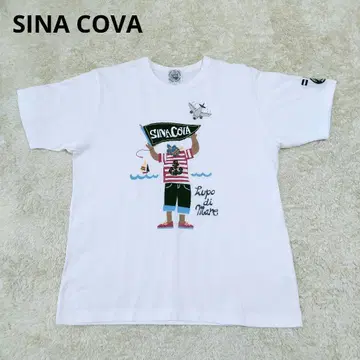 1620 새상품급 SINA COVA 시나코바 티셔츠 반팔 오팔 가공 자수