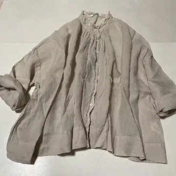 tumugu 린넨 100% 셔츠