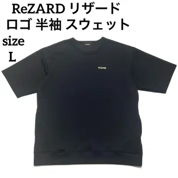 ReZARD 리자드 로고 숏 슬리브 맨투맨 티셔츠 L