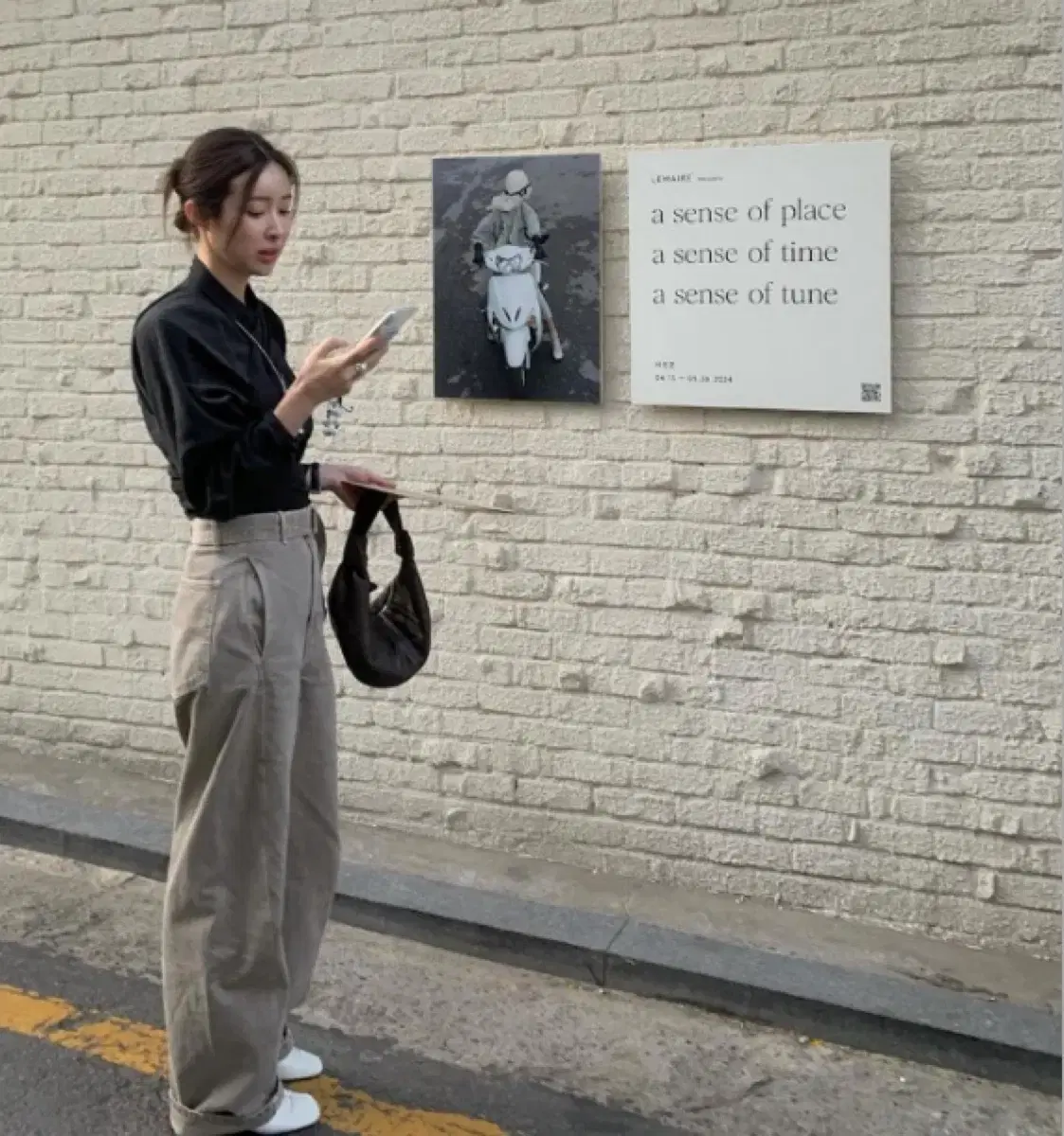 르메르 포춘백 미니 다크초코