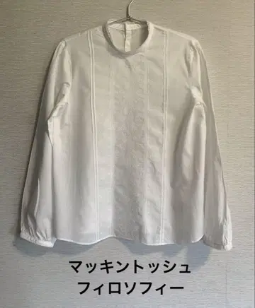 매킨토시 철학 화이트 블라우스