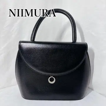 컨디션 최상 NIIMURA 블랙 포멀 가죽 핸드백 관혼상제