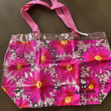 헬로키티 vivitix 비닐 수영장 백 플라워 핑크 레어 레어