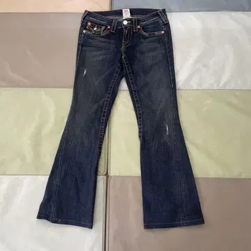 새상품급 True Religion 다크 블루 플레어 팬츠 27