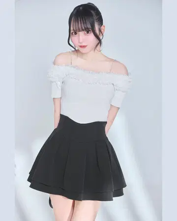 미셸 마카롱 슬림 레그 스커트