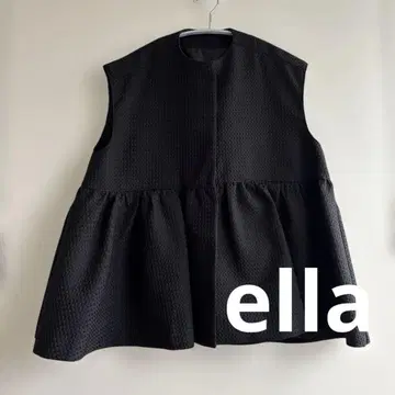 ella 플레어 실루엣 베스트 블랙