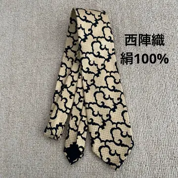 니시진 비단 넥타이 댄디 일본풍 패턴 엘레강트