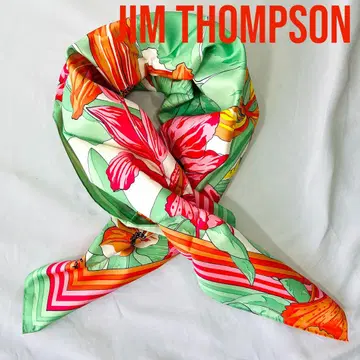 Jim Thompson 짐 톰슨 프린트 스카프 실크 대형