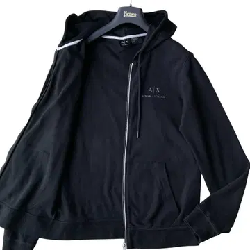 ARMANI EXCHANGE 지퍼 후드티 블랙 M 상당