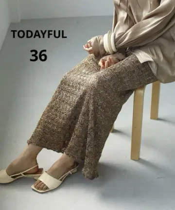 투데이풀 레이스 펜슬 스커트 36