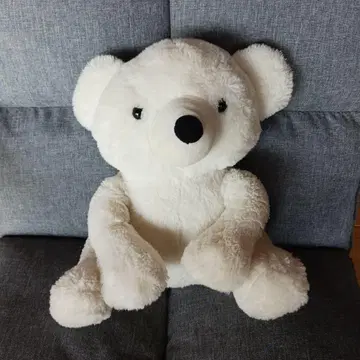 화이트 곰 봉제 인형 30cm