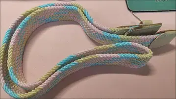 컬러풀한 뜨개질 패션 벨트 85cm