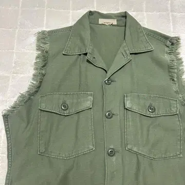 1960년대 미군 OG 107 유틸리티 셔츠 컷오프