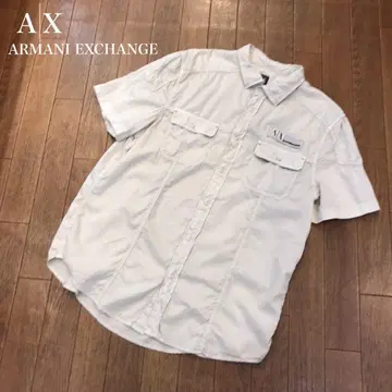 ARMANI EXCHANGE 도서 소매 셔츠