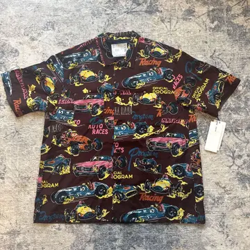 사카이 25SS Car Race Print Shirt 사이즈 4
