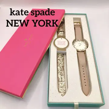 kate spade NEW YORK 베이지 골드 2way 손목시계