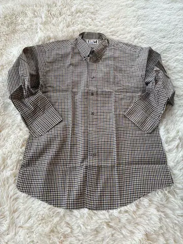 Archive aquascutum 체크 무늬 긴팔 셔츠 깅엄 체크