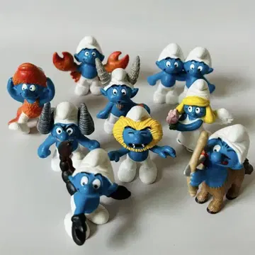 슐라이히 SMURF 스머프 12 별자리 시리즈 9종 세트 PVC