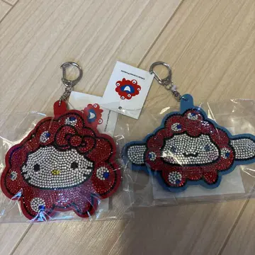 오사카 만국 박람회 새상품 미개봉 밋밋 산리오 키티 시나몬 키링