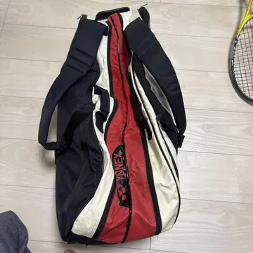 YONEX 테니스 라켓 백 빨흰 블랙