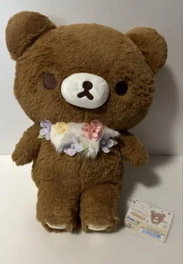 리락쿠마 모은 봉제 인형 차이로이코구마 꽃 M