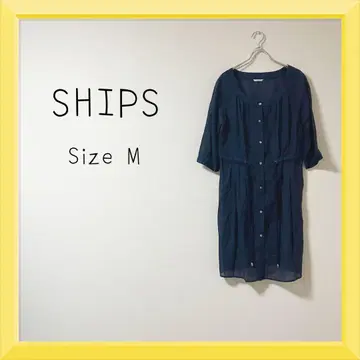 1-632 SHIPS 시어 원피스 7부 소매