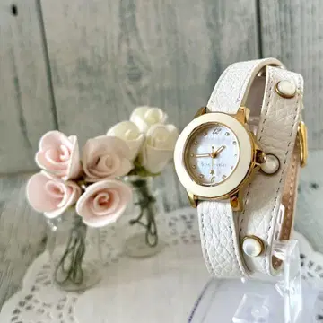배터리 교환 완료] STAR JEWELRY 손목시계 2중 벨트 화이트