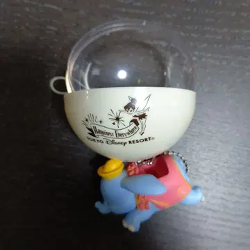 디즈니 리조트 한정판? 덤보 키체인 스트랩 가챠 차량 캡슐 포함 코끼리