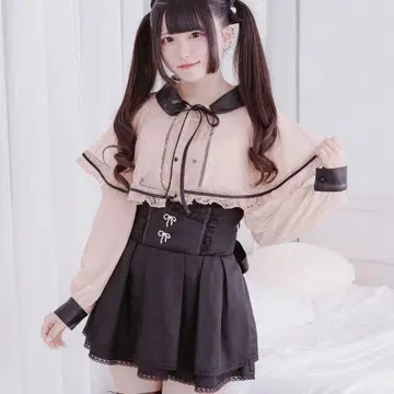 Pal elfy 이종 소재 케이프 상의 지뢰