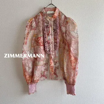 ZIMMERMANN 블라우스 실크 린넨 m175