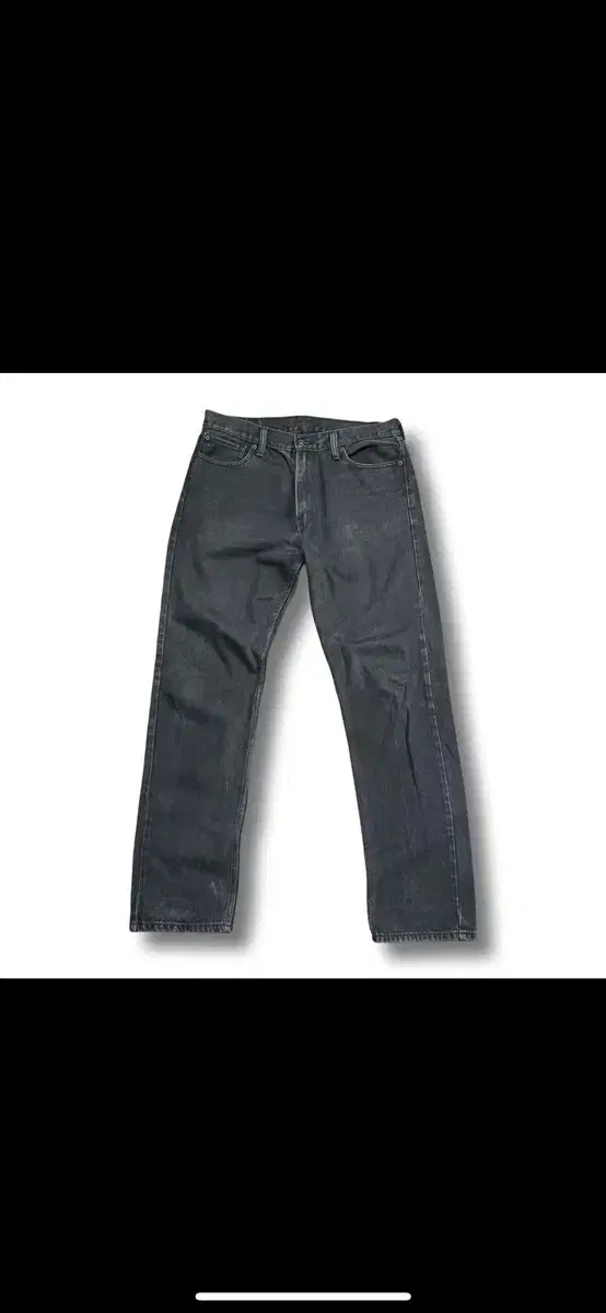 [35] Levi's 504 Black Denim Pants Dark Black