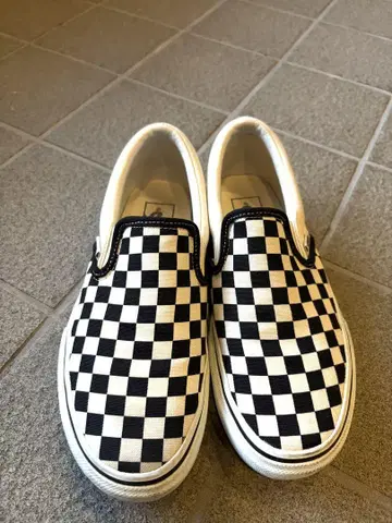 VANS 반스 슬립온 23.5cm 체커보드