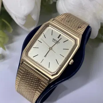 80년대 빈티지 SEIKO 손목시계 골드 컬러 작동 상품