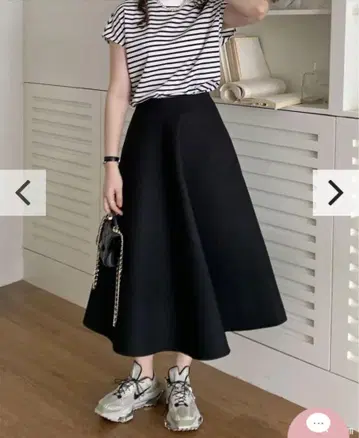 미사용 birthdaybash A LINE BONDING SKIRT