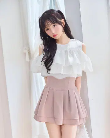 미셸 마카롱 슬림 레그 스커트 더스티 핑크 XS 사이즈