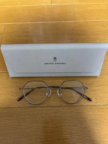 Zoff UNITED ARROWS 라운드 안경 케이스 포함