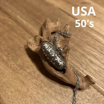 USA 빈티지 50's 참 목걸이 피클스 퍼스트 푸드 야채
