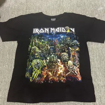 구제 의류 Iron Maiden 그래픽 티셔츠 L