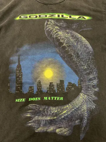 레어 90s GODZILLA 고질라 SIZE DOES MATTER