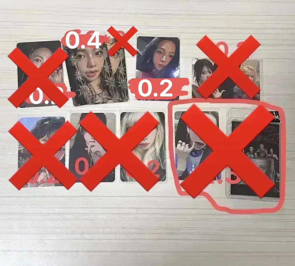 오늘까지 가격) 에스파 카리나 아마겟돈 앨범 포토카드
