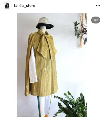 tahlia store 구매 빈티지 케이프 코트 toro hooked