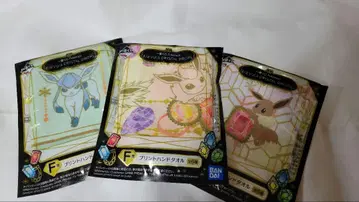 EIEVUI CRYSTAL DROPS 프린트 핸드 타월 F상 3개 세트